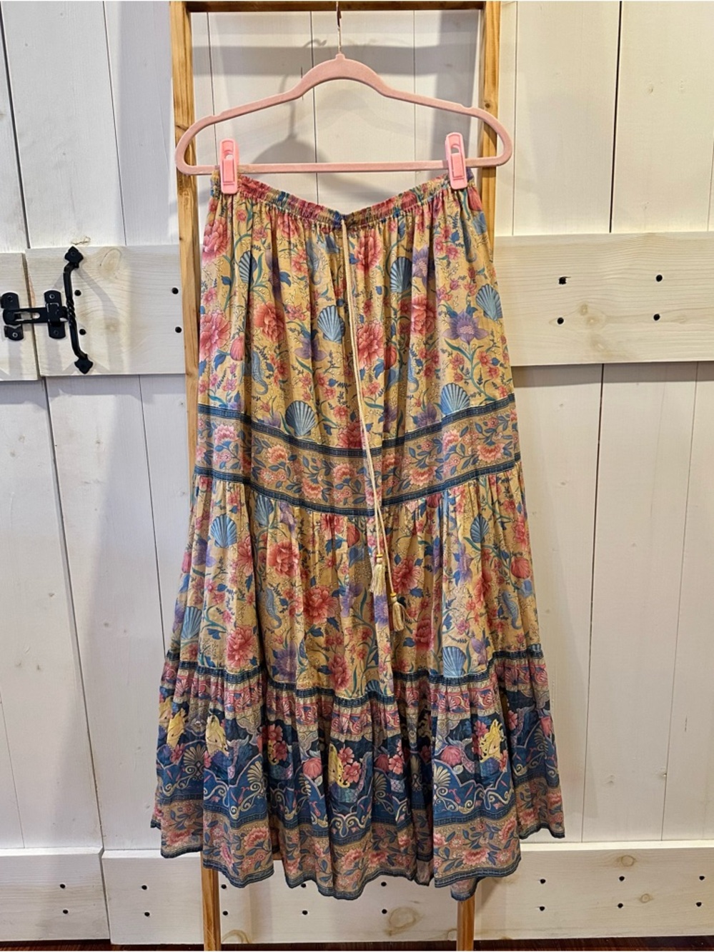 Spell & The Gypsy Collective Seashell Maxi Skirt Opal. - Picture 5 of 11